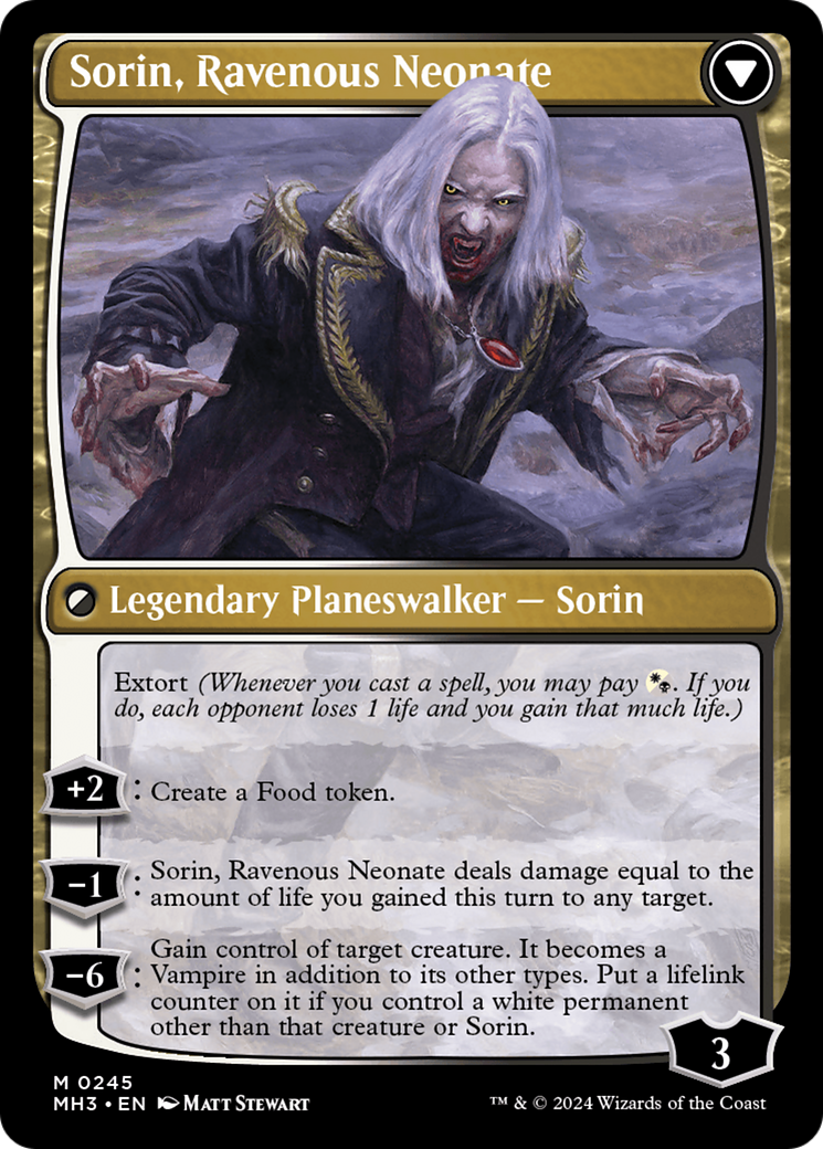 Sorin of House Markov // Sorin, Ravenous Neonate [Modern Horizons 3] | Lots Moore NSW