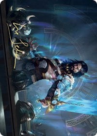 Halvar, God of Battle Art Card (Gold-Stamped Signature) [Kaldheim Art Series] | Lots Moore NSW