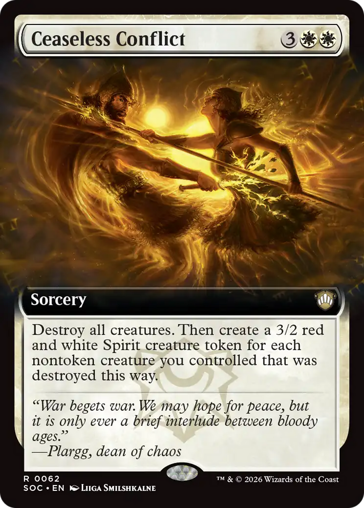 Ceaseless Conflict (Extended Art) [Secrets of Strixhaven Commander] | Lots Moore NSW