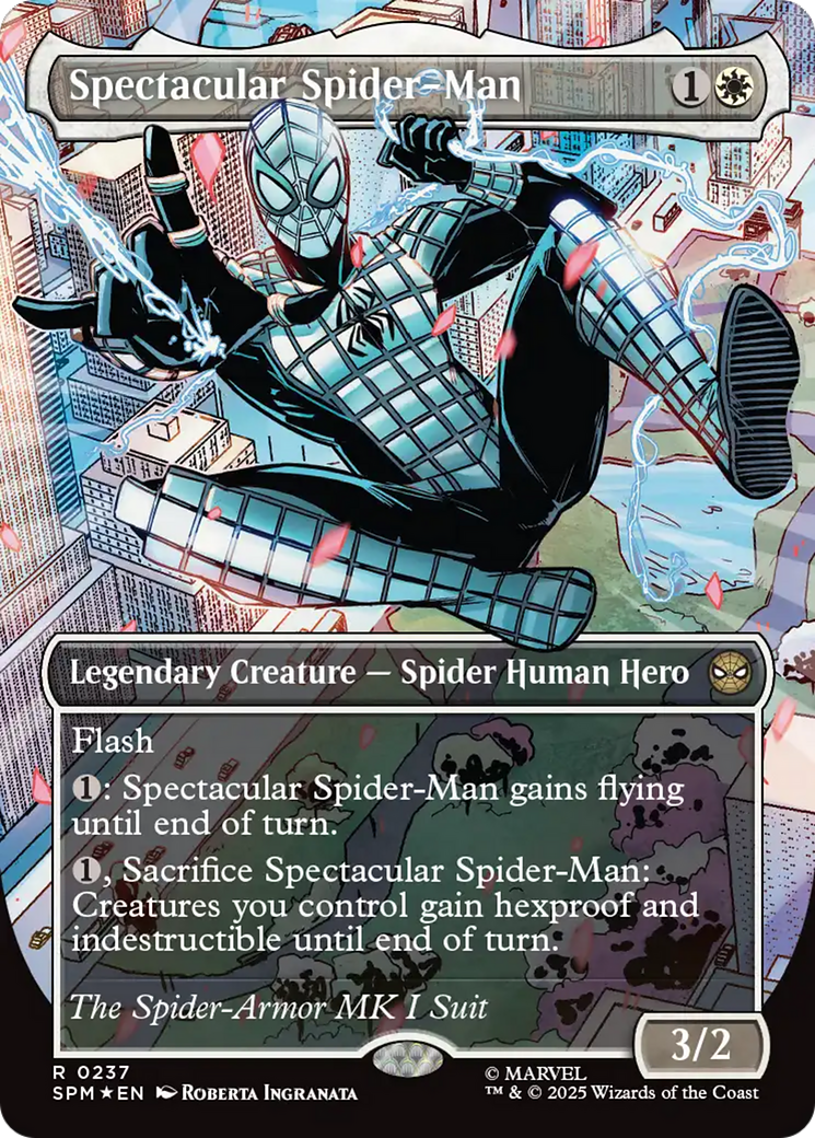 Spectacular Spider-Man (0237) (Borderless) (Textured Foil) [Marvel's Spider-Man] | Lots Moore NSW