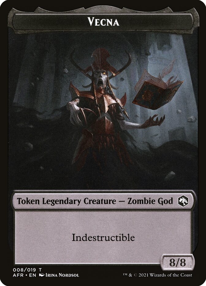 Spider // Vecna Double-Sided Token [Dungeons & Dragons: Adventures in the Forgotten Realms Tokens] | Lots Moore NSW
