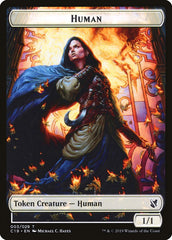 Spirit // Human Double-Sided Token [Commander 2019 Tokens] | Lots Moore NSW