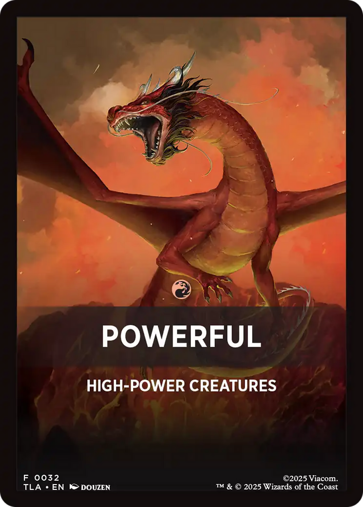 Powerful Theme Card [Avatar: The Last Airbender Tokens] | Lots Moore NSW