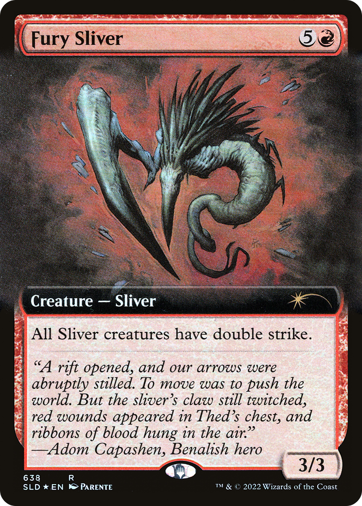 Fury Sliver (Extended Art) [Secret Lair Drop Promos] | Lots Moore NSW