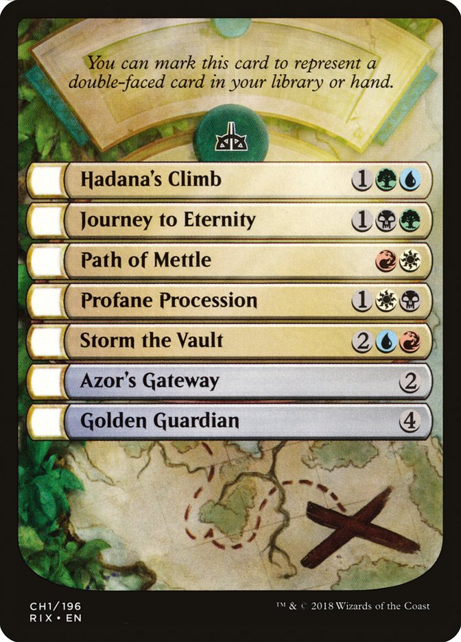 Rivals of Ixalan Checklist [Rivals of Ixalan Tokens] | Lots Moore NSW