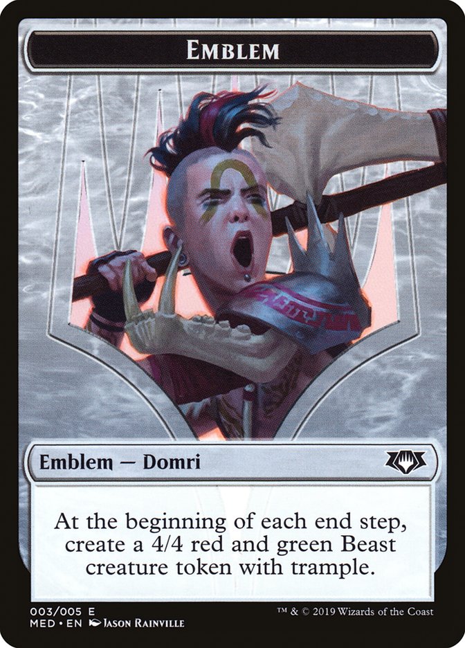 Domri, Chaos Bringer Emblem [Mythic Edition Tokens] | Lots Moore NSW