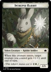 Wall // Intrepid Rabbit Double-Sided Token [Bloomburrow Tokens] | Lots Moore NSW