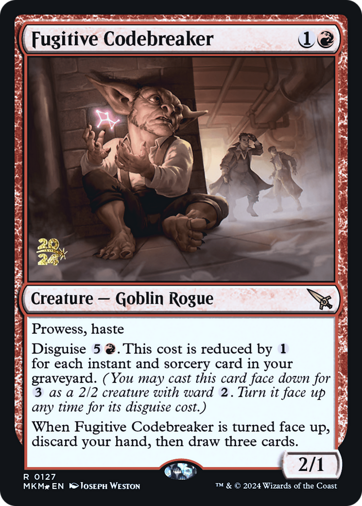 Fugitive Codebreaker [Murders at Karlov Manor Prerelease Promos] | Lots Moore NSW