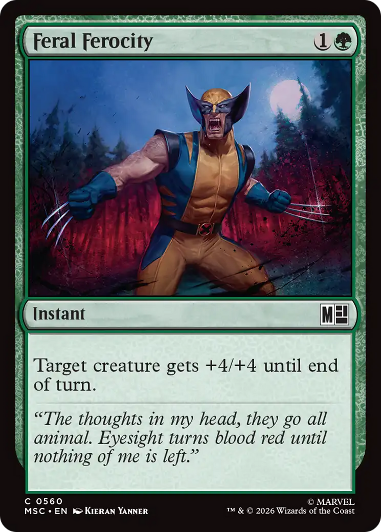 Feral Ferocity [Marvel Super Heroes Commander] | Lots Moore NSW