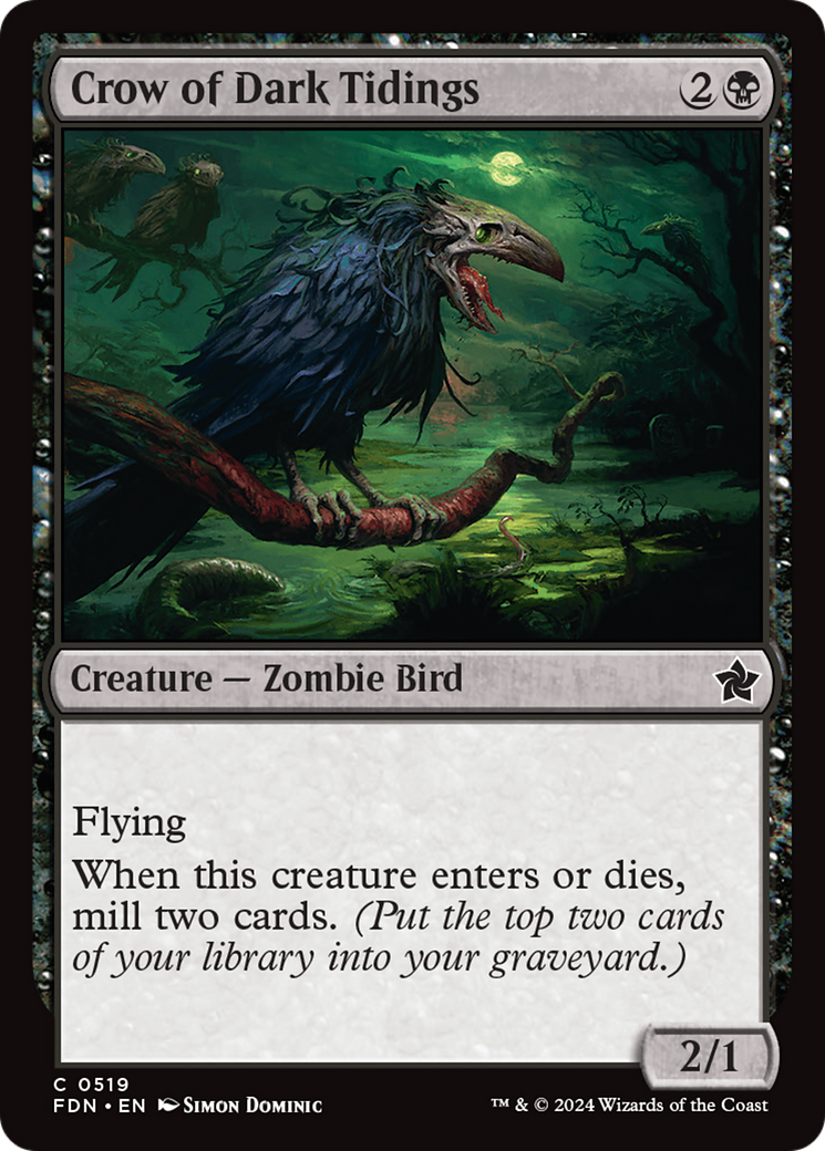 Crow of Dark Tidings [Foundations] | Lots Moore NSW