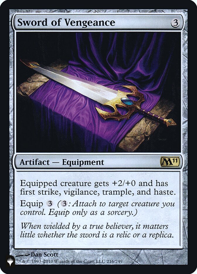 Sword of Vengeance [The List] | Lots Moore NSW