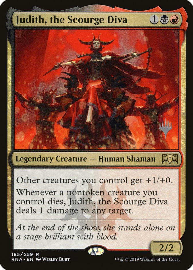 Judith, the Scourge Diva (Promo Pack) [Ravnica Allegiance Promos] | Lots Moore NSW