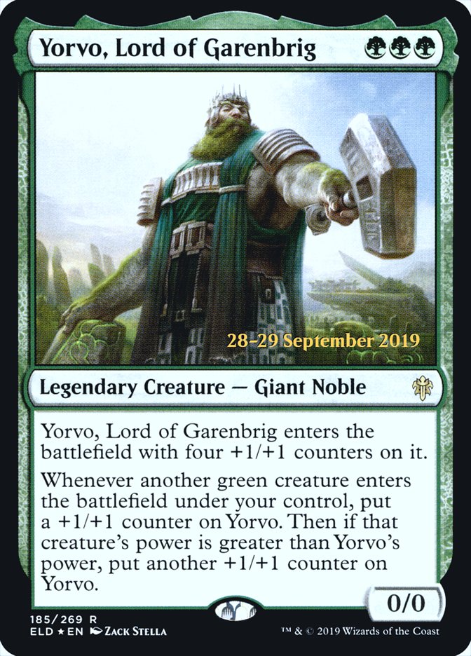 Yorvo, Lord of Garenbrig [Throne of Eldraine Prerelease Promos] | Lots Moore NSW