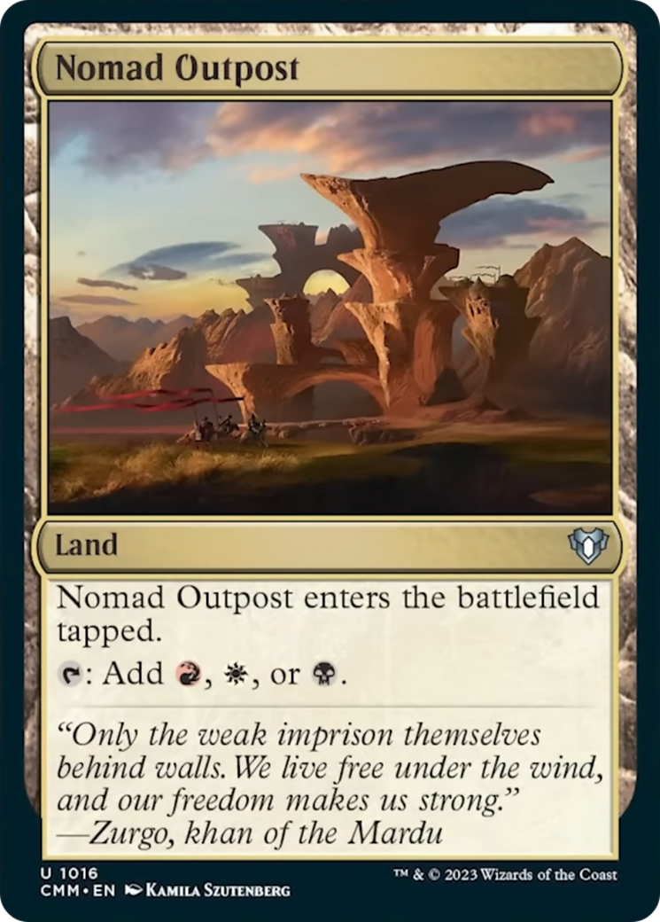 Nomad Outpost [Commander Masters] | Lots Moore NSW