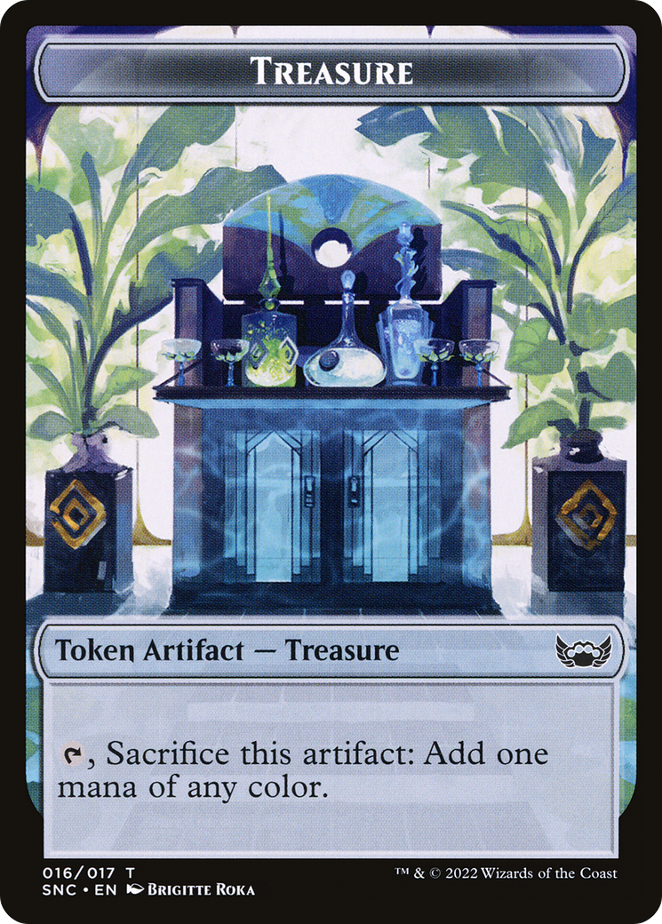 Boar // Treasure Double-Sided Token [Outlaws of Thunder Junction Commander Tokens] | Lots Moore NSW