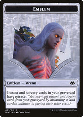 Zombie (007) // Wrenn and Six Emblem (021) Double-Sided Token [Modern Horizons Tokens] | Lots Moore NSW