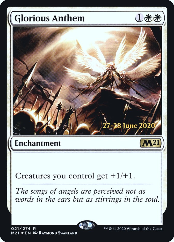 Glorious Anthem [Core Set 2021 Prerelease Promos] | Lots Moore NSW