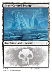 Snow-Covered Swamp (White Border) [Mystery Booster 2] | Lots Moore NSW