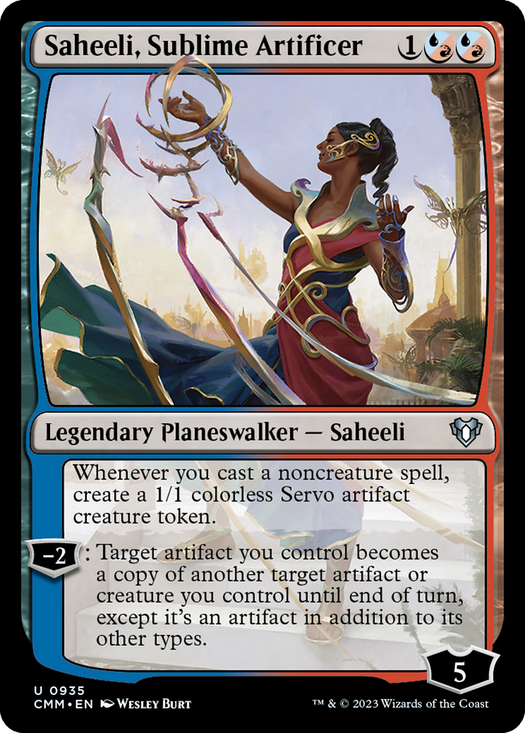 Saheeli, Sublime Artificer [Commander Masters] | Lots Moore NSW