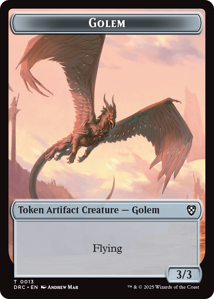 Golem (0013) // Nalaar Aetherjet Double-Sided Token [Aetherdrift Tokens] | Lots Moore NSW