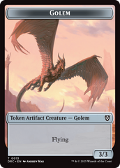 Golem (0013) // Nalaar Aetherjet Double-Sided Token [Aetherdrift Tokens] | Lots Moore NSW