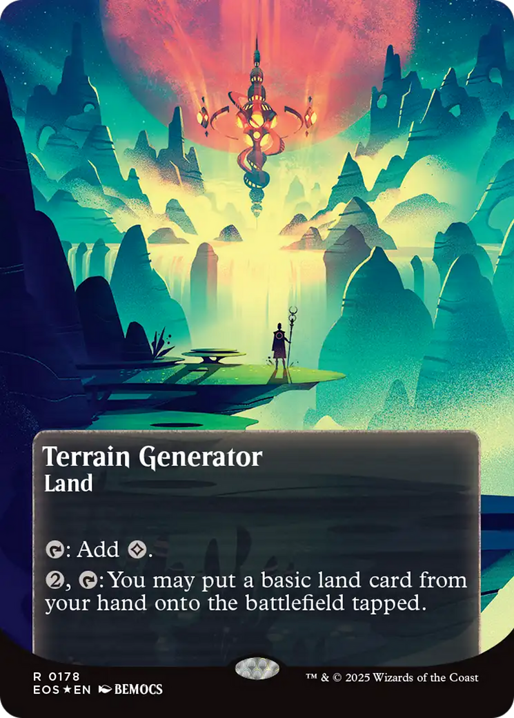 Terrain Generator (0178) (Borderless) (Galaxy Foil) [Edge of Eternities: Stellar Sights] | Lots Moore NSW