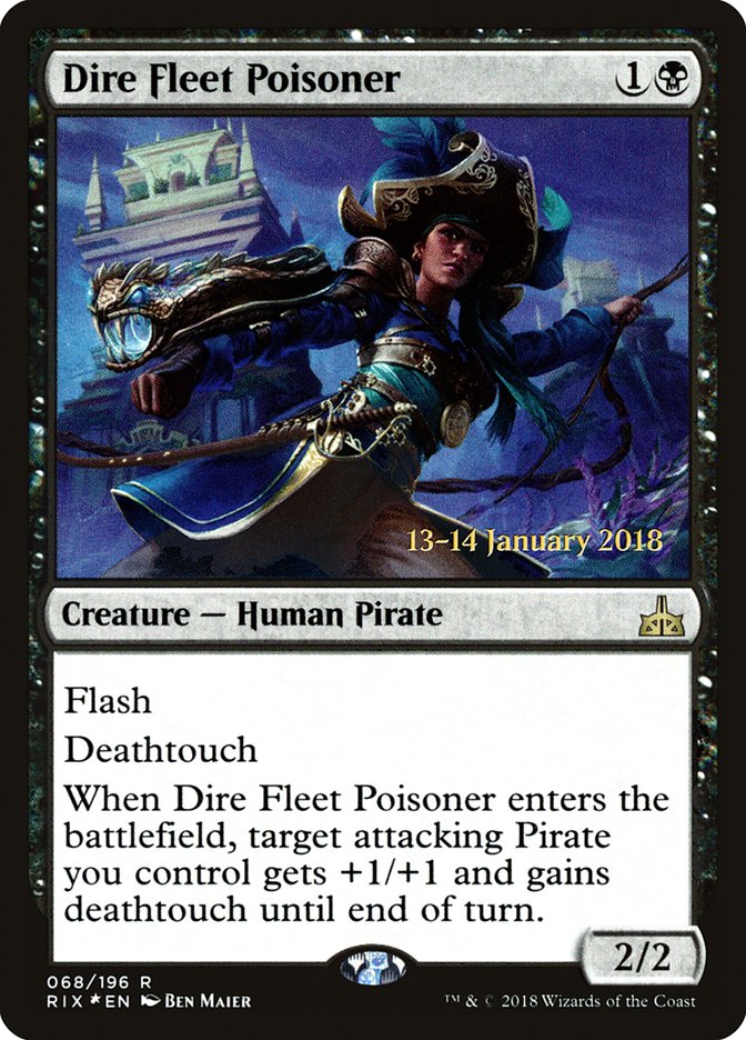 Dire Fleet Poisoner [Rivals of Ixalan Prerelease Promos] | Lots Moore NSW