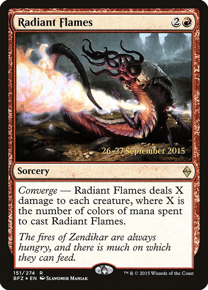 Radiant Flames [Battle for Zendikar Prerelease Promos] | Lots Moore NSW