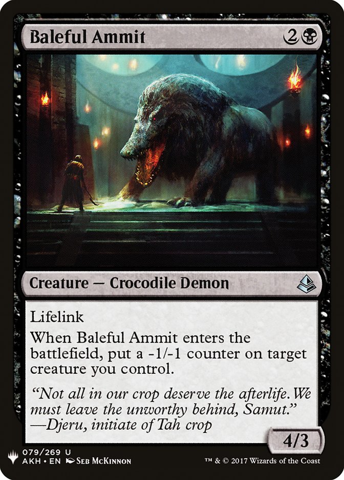 Baleful Ammit [Mystery Booster] | Lots Moore NSW