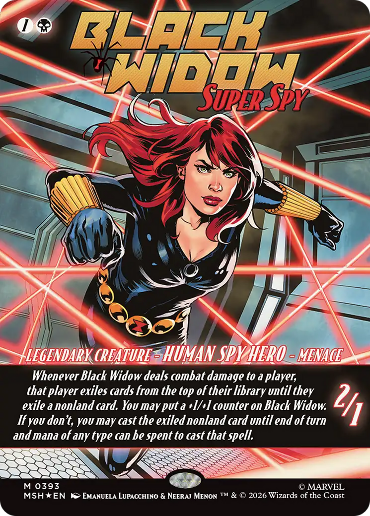 Black Widow, Super Spy (Borderless) (0393) [Marvel Super Heroes] | Lots Moore NSW