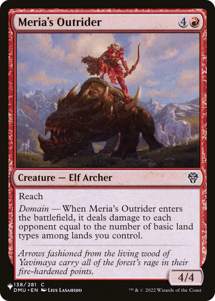 Meria's Outrider [The List] | Lots Moore NSW