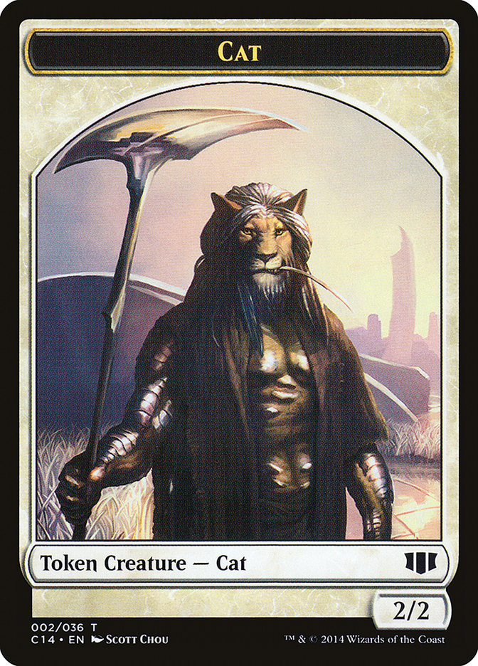 Angel // Cat Double-Sided Token [Commander 2014 Tokens] | Lots Moore NSW