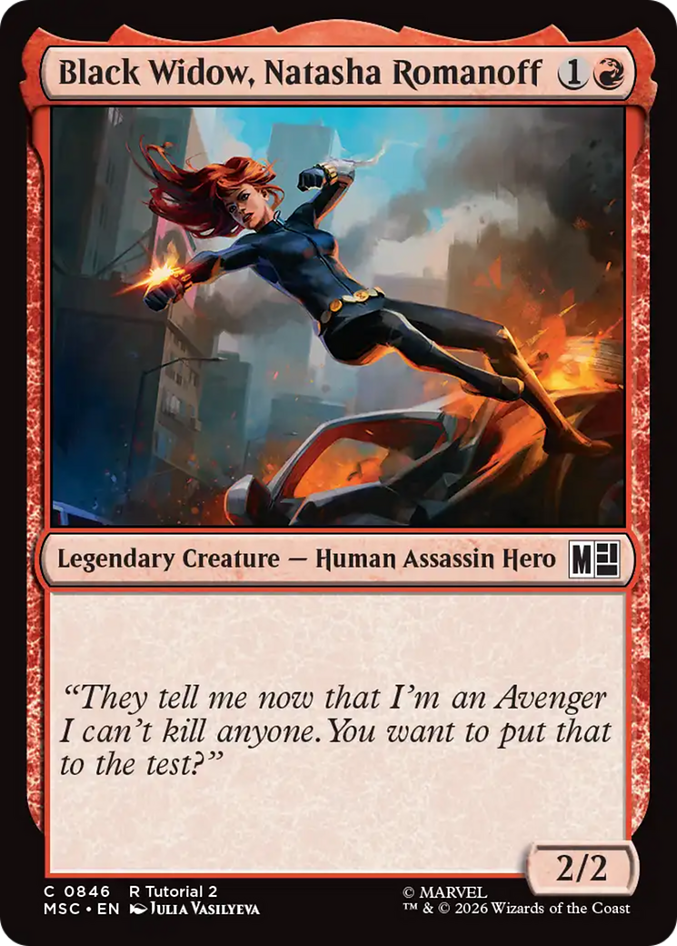 Black Widow, Natasha Romanoff (0846) [Marvel Super Heroes Commander] | Lots Moore NSW