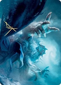 Cyclone Summoner Art Card (Gold-Stamped Signature) [Kaldheim Art Series] | Lots Moore NSW
