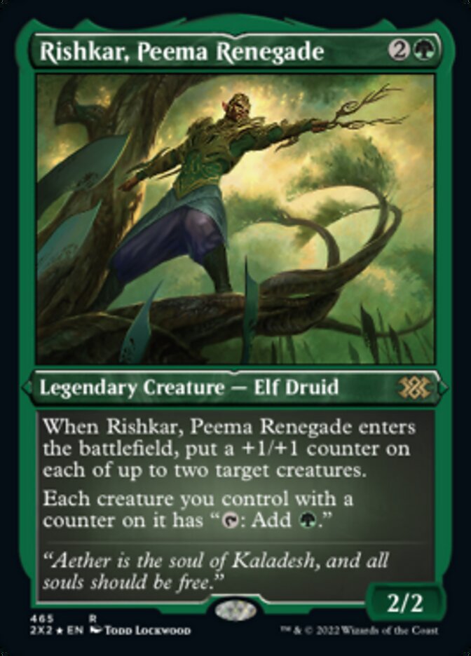 Rishkar, Peema Renegade (Foil Etched) [Double Masters 2022] | Lots Moore NSW