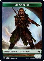 Elf Warrior // Servo Double-Sided Token [Kaldheim Commander Tokens] | Lots Moore NSW