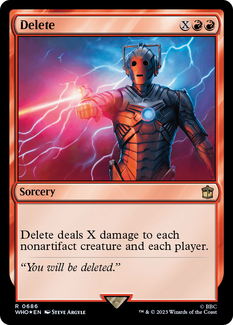 Delete (Surge Foil) [Doctor Who] | Lots Moore NSW