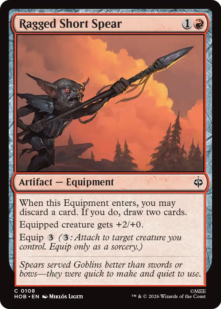 Ragged Short Spear [The Hobbit] | Lots Moore NSW