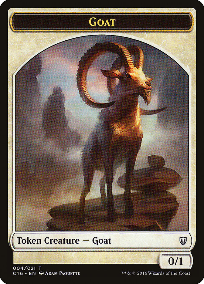 Goat // Thopter Double-Sided Token [Commander 2016 Tokens] | Lots Moore NSW