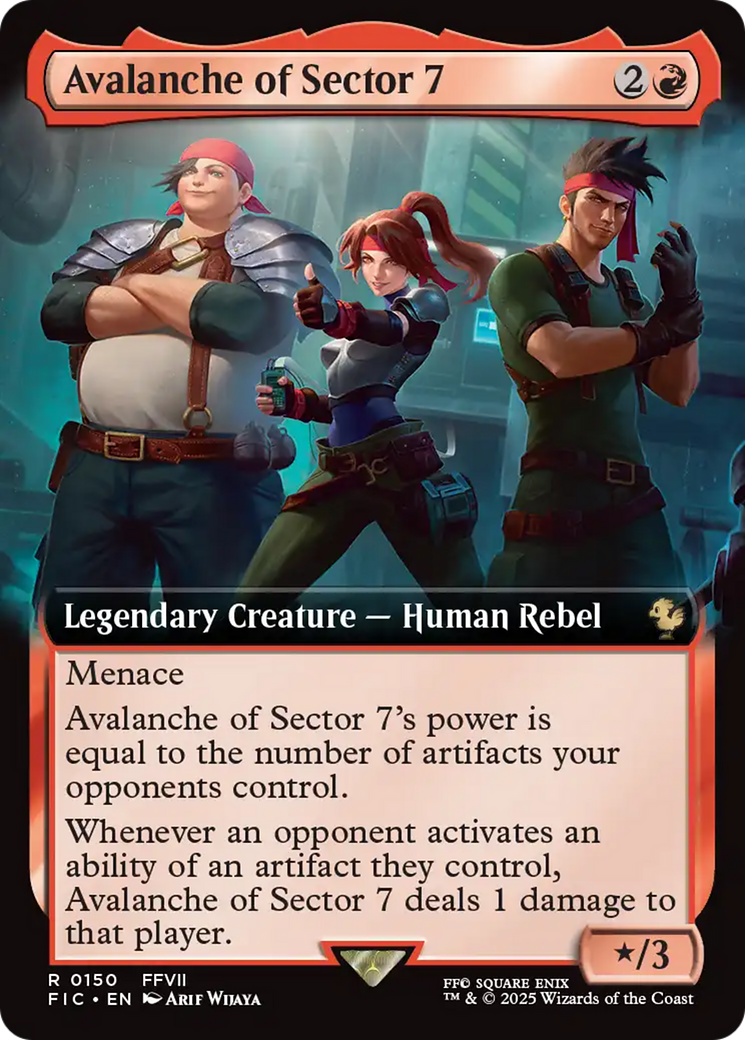 Avalanche of Sector 7 (Extended Art) [FINAL FANTASY Commander] | Lots Moore NSW
