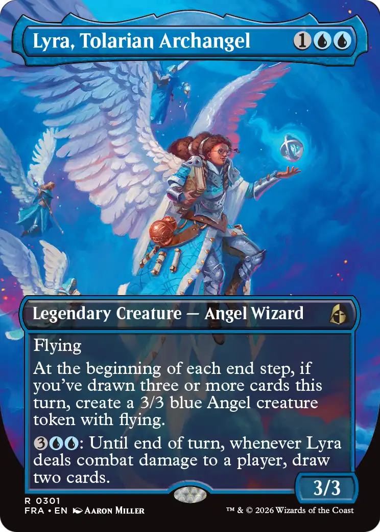 Lyra, Tolarian Archangel (Borderless) [Reality Fracture] | Lots Moore NSW