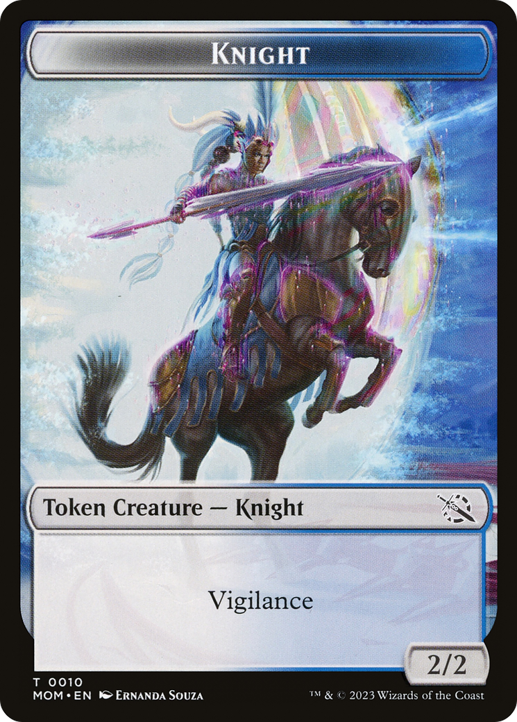 Thopter // Knight (10) Double-Sided Token [March of the Machine Tokens] | Lots Moore NSW