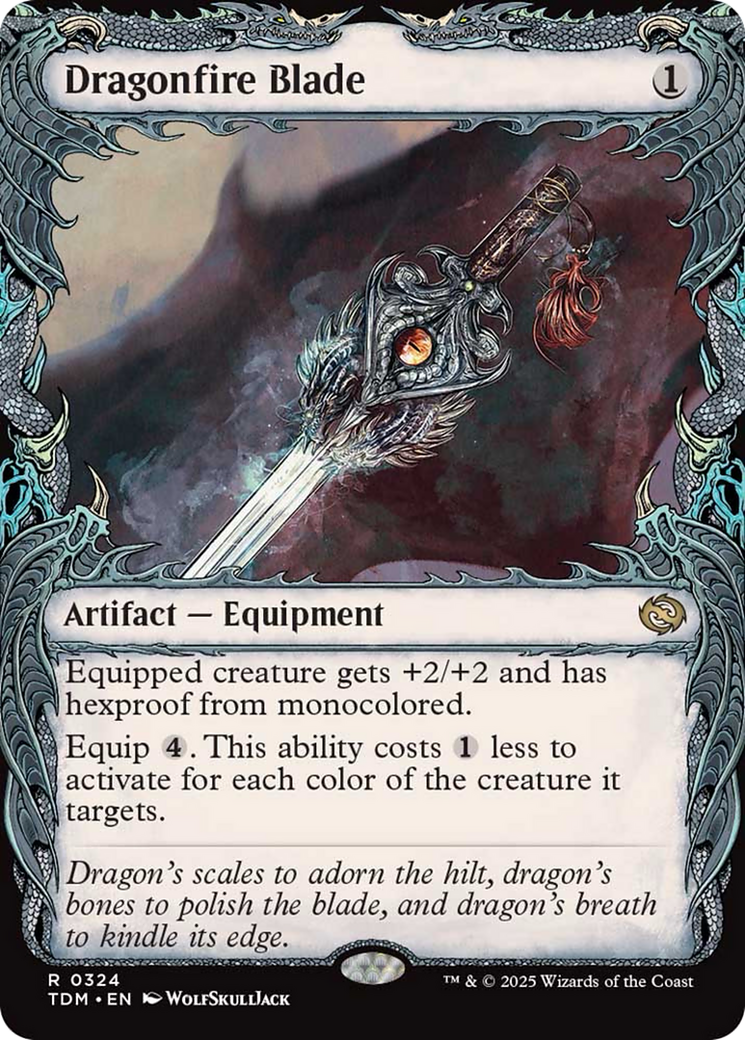 Dragonfire Blade (Showcase) [Tarkir: Dragonstorm] | Lots Moore NSW