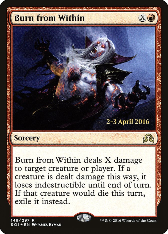 Burn from Within [Shadows over Innistrad Prerelease Promos] | Lots Moore NSW