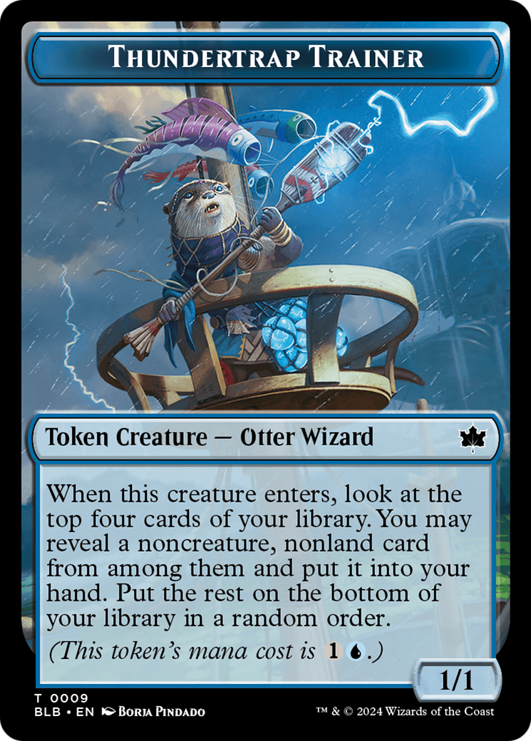Thundertrap Trainer Token [Bloomburrow Tokens] | Lots Moore NSW