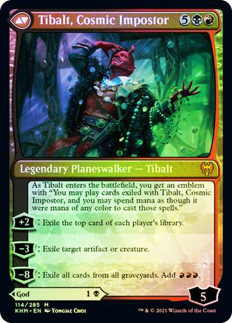 Valki, God of Lies // Tibalt, Cosmic Impostor [Kaldheim Prerelease Promos] | Lots Moore NSW