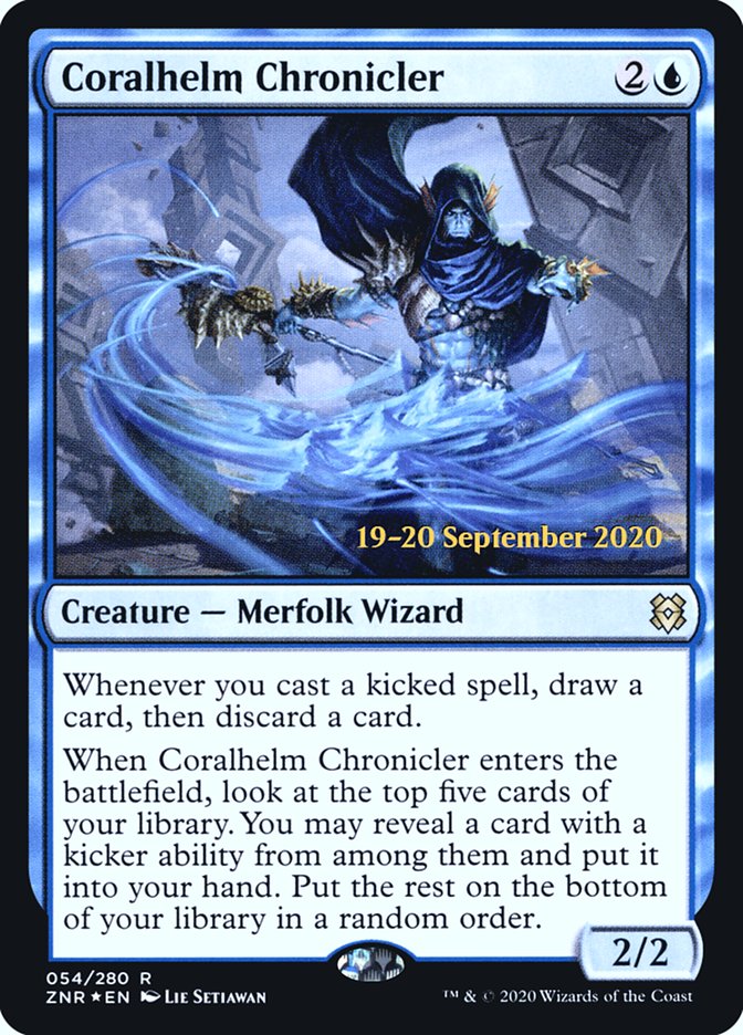 Coralhelm Chronicler [Zendikar Rising Prerelease Promos] | Lots Moore NSW