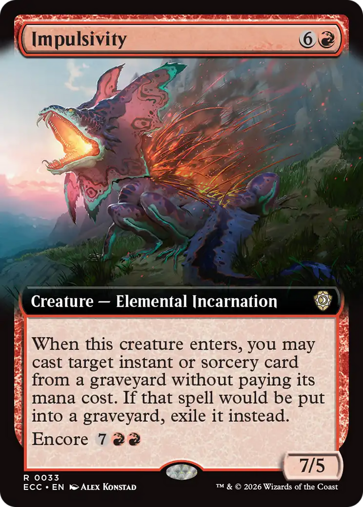 Impulsivity (Extended Art) [Lorwyn Eclipsed Commander] | Lots Moore NSW