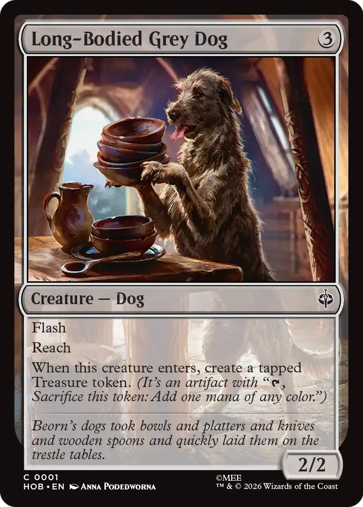 Long-Bodied Grey Dog [The Hobbit] | Lots Moore NSW