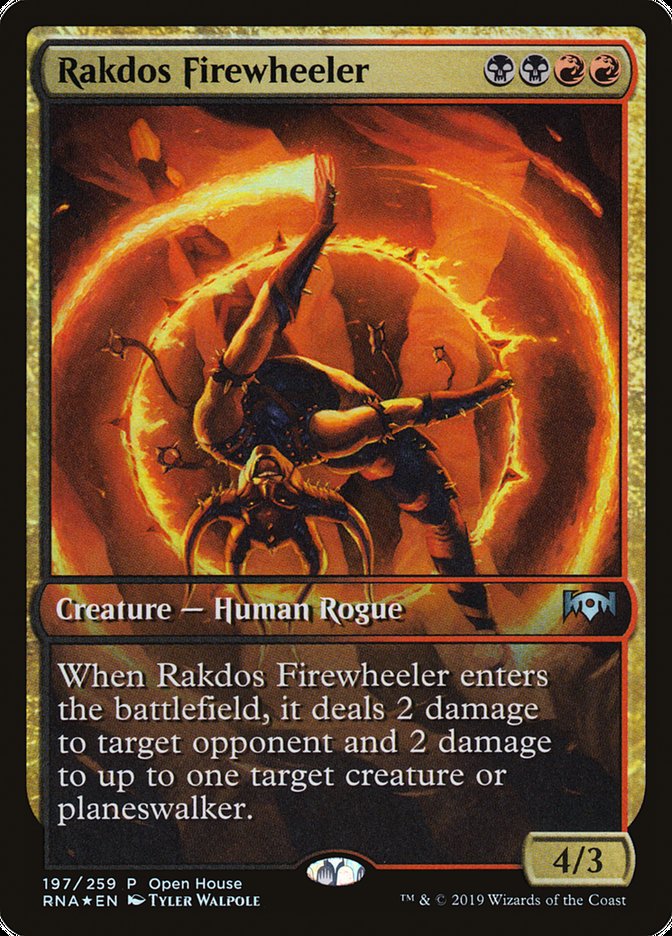Rakdos Firewheeler (Open House) (Extended Art) [Ravnica Allegiance Promos] | Lots Moore NSW